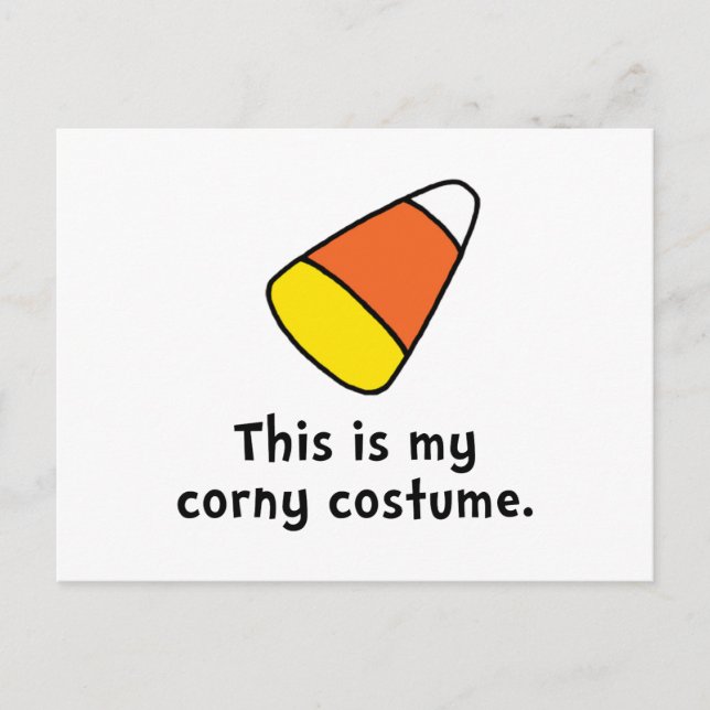 Candy Corn Corny Costume Postkarte (Vorderseite)