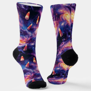 Candy Corn Cosmos - Sweet Galaxy - Yummy Candy Socken