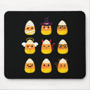 Candy Corn Costume Characters - Niedlich Halloween Mousepad