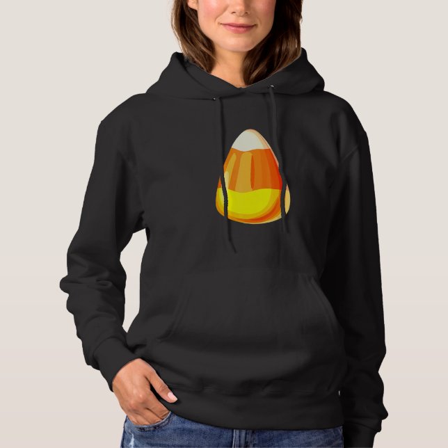 Candy Corn Costume Last Minute Lazy Party Hoodie (Vorderseite)