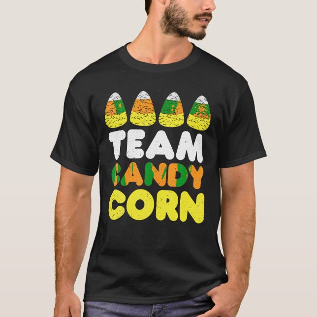 Candy Corn Crew Halloween Candy Corn Funny Squad T-Shirt (Vorderseite)