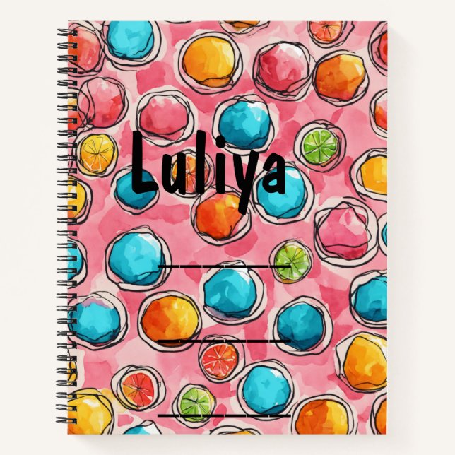 Candy Corn Delight Spiral Notebook Notizbuch (Vorderseite)