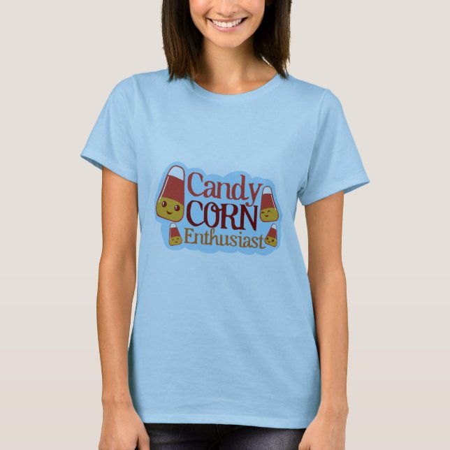 Candy Corn Enthusiast (sauberes Design) T-Shirt (Vorderseite)