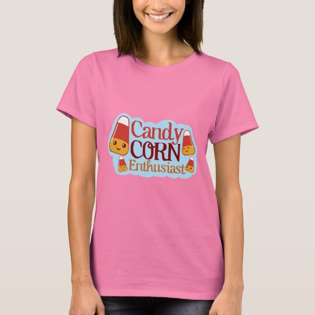Candy Corn Enthusiast (sauberes Design) T-Shirt (Vorderseite)