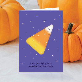 Candy Corn Folded Holiday Card Feiertagskarte