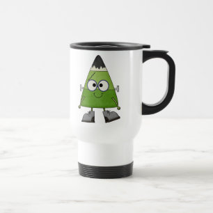 Candy Corn Frankenstein Halloween Reisebecher