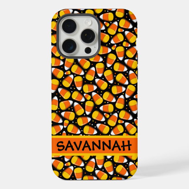 Candy Corn Halloween Benutzername iPhone Hülle (Rückseite)