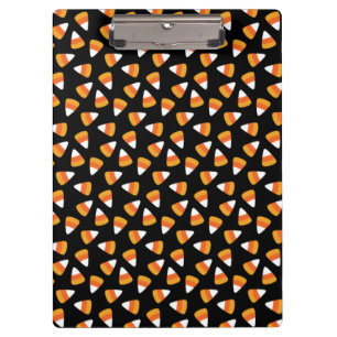 Candy Corn Halloween Black und Orange Klemmbrett