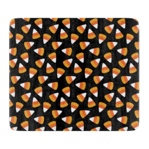 Candy Corn Halloween Black und Orange Schneidebrett