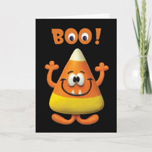 Candy Corn Halloween Boo Party Karte