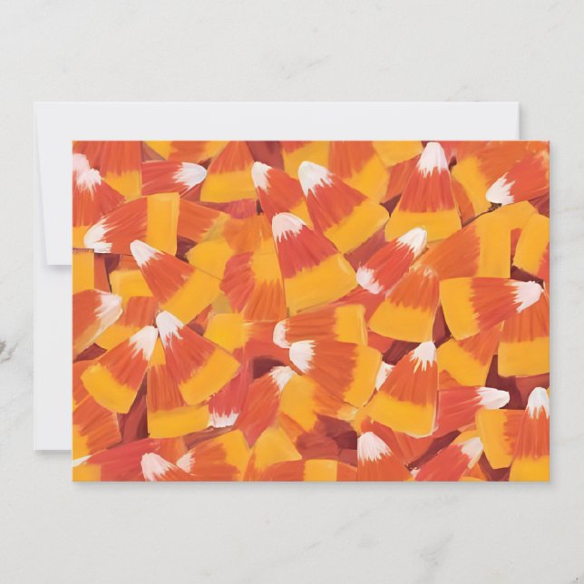 Candy Corn Halloween Dankeskarte (Vorderseite)
