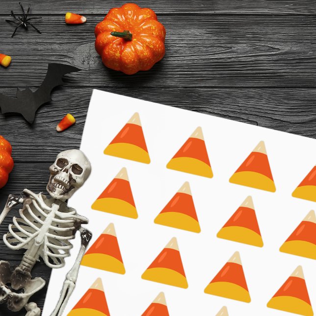 Candy Corn Halloween Dreieckiger Aufkleber (Von Creator hochgeladen)