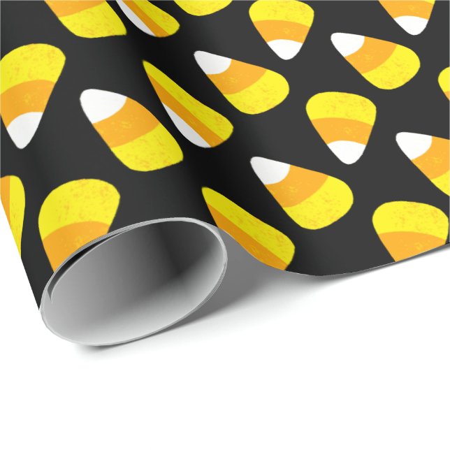 Candy Corn Halloween Geschenkpapier (Rolleneckpunkt)