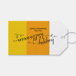 Candy Corn Halloween-Geschenktags Geschenkanhänger