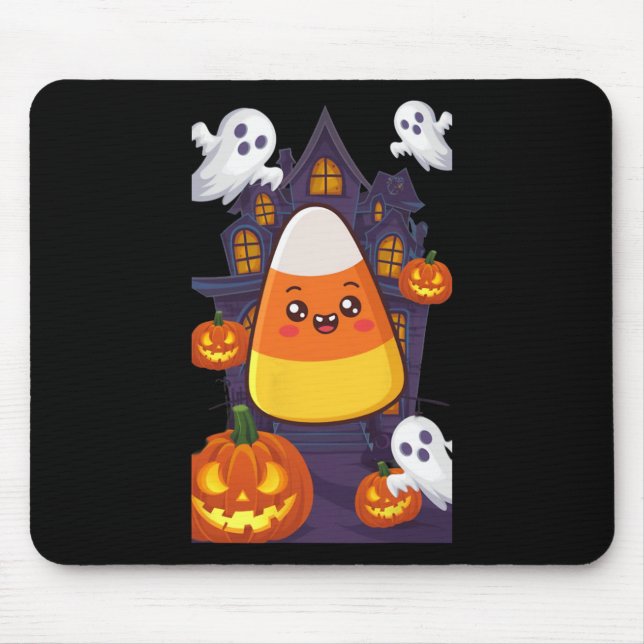 Candy Corn Halloween-Kostüm Mousepad (Vorne)