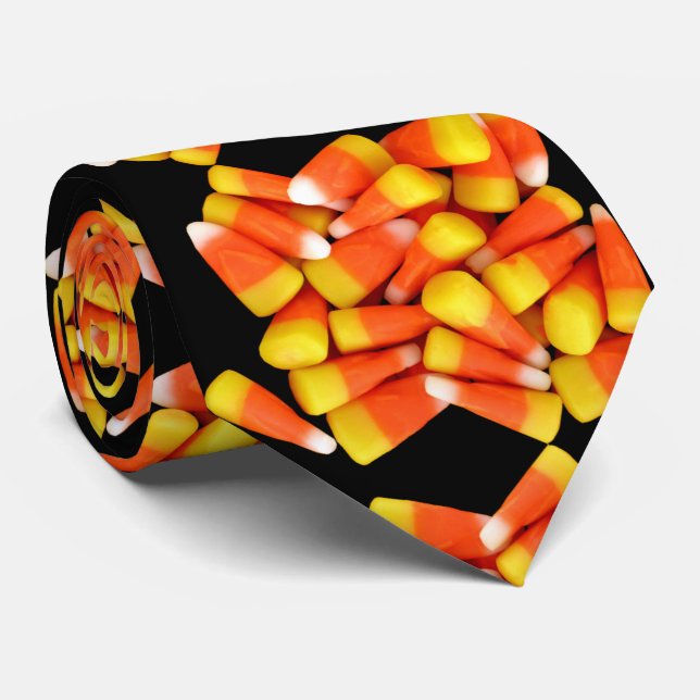 Candy Corn Halloween Krawatte - KRAWATTE HARD (Gerollt)