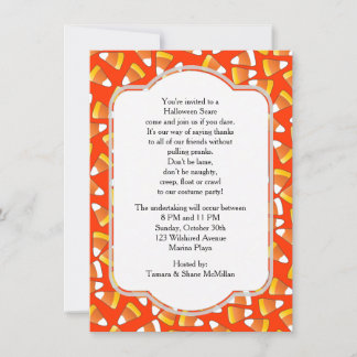 Candy Corn Halloween-Party Einladung