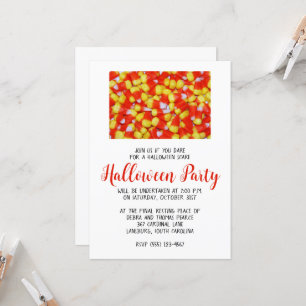Candy Corn Halloween-Party Einladung