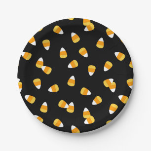 Candy Corn Halloween-Party Pappteller