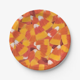 Candy Corn Halloween-Party Pappteller