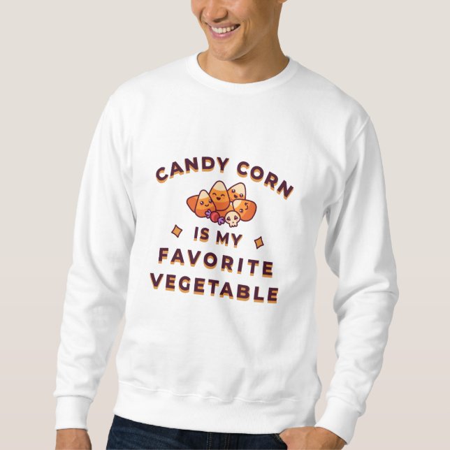 Candy Corn Halloween Sweatshirt (Vorderseite)