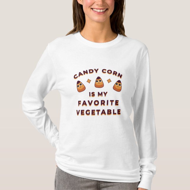 Candy Corn Halloween T-Shirt (Vorderseite)