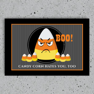 Candy Corn Hasser Halloween Fußmatte