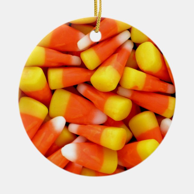 Candy Corn Keramik Ornament (Vorne)
