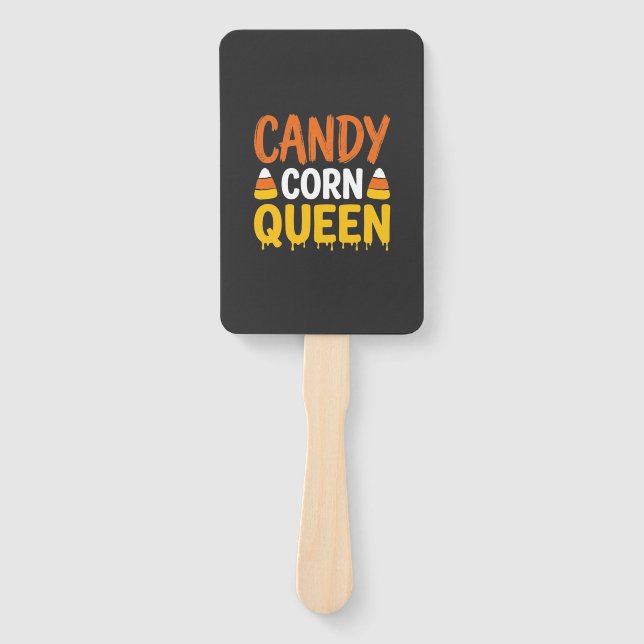 Candy Corn Königin Halloween Grafik_1 Fächer (Vorderseite)