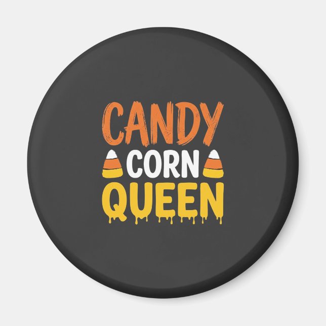 Candy Corn Königin Halloween Grafik_1 Magnet (Vorne)