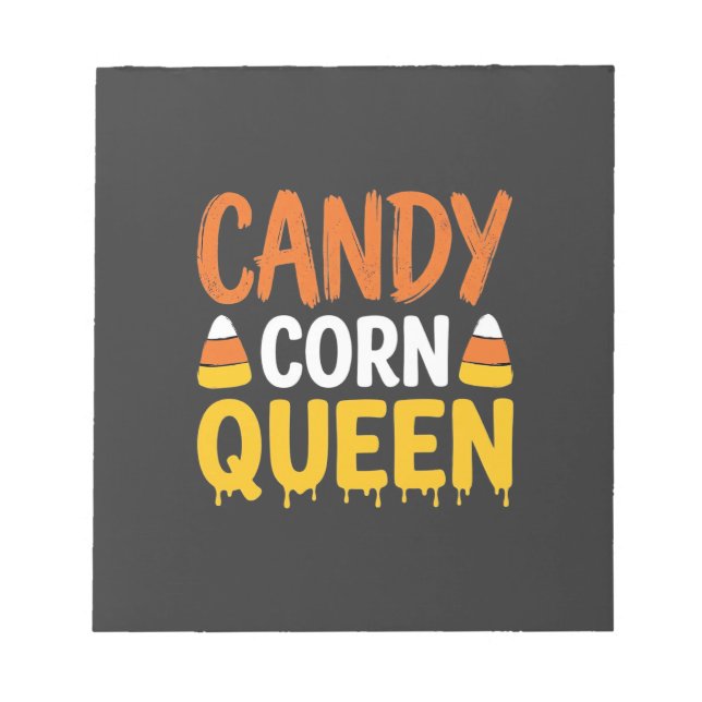 Candy Corn Königin Halloween Grafik_1 Notizblock (Vorderseite)