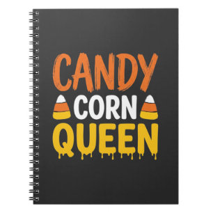 Candy Corn Königin Halloween Grafik_1 Notizblock