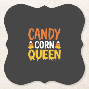 Candy Corn Königin Halloween Grafik_1 Untersetzer
