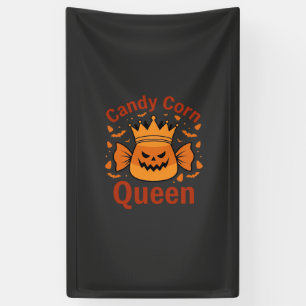 Candy Corn Königin Halloween-Krone Fledermäuse_1 Banner