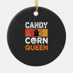 Candy Corn Königin Halloween SVG Design Keramik Ornament