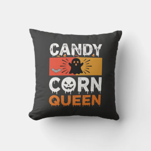 Candy Corn Königin Halloween SVG Design Kissen