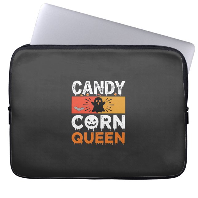 Candy Corn Königin Halloween SVG Design Laptopschutzhülle (Vorderseite)