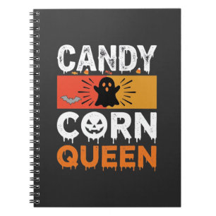 Candy Corn Königin Halloween SVG Design Notizblock