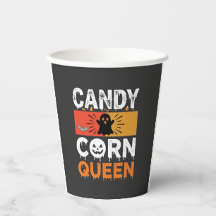 Candy Corn Königin Halloween SVG Design Pappbecher