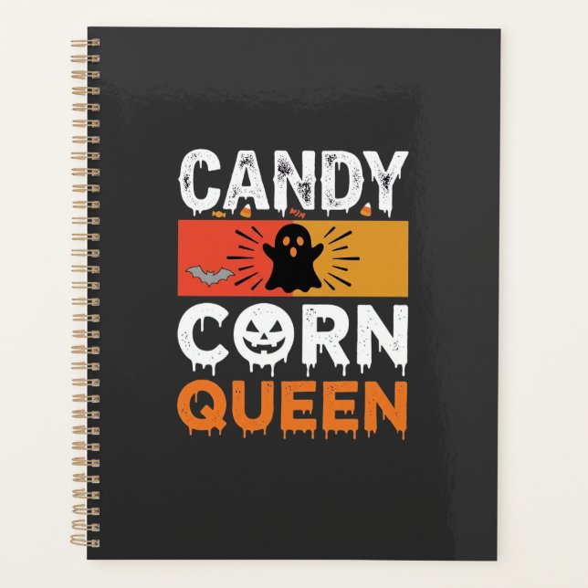 Candy Corn Königin Halloween SVG Design Planer (Vorderseite)