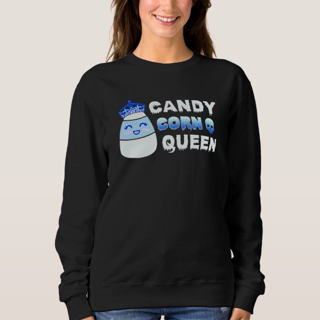Candy Corn Königin Halloween Sweatshirt (Vorderseite)