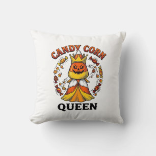 Candy Corn Königin Vintage Halloween Süßigkeiten S Kissen