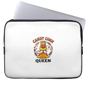 Candy Corn Königin Vintage Halloween Süßigkeiten S Laptopschutzhülle