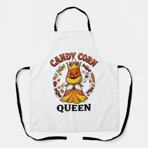 Candy Corn Königin Vintage Halloween Süßigkeiten S Schürze