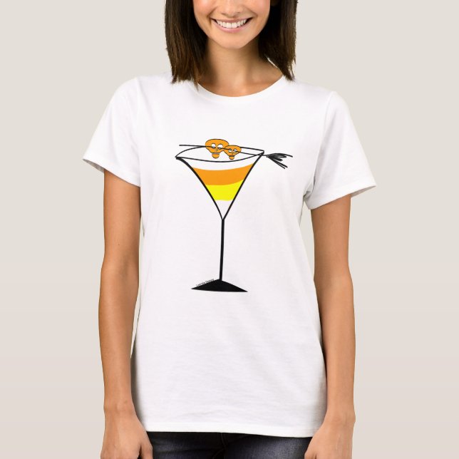 Candy Corn Martini Tee Shirt (Vorderseite)