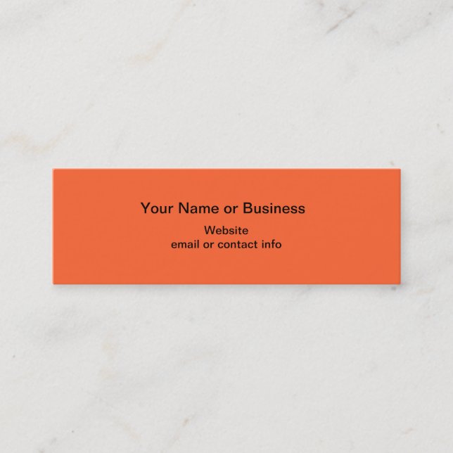 Candy Corn Mini Lesezeichen Business Card Mini Visitenkarte (Vorderseite)