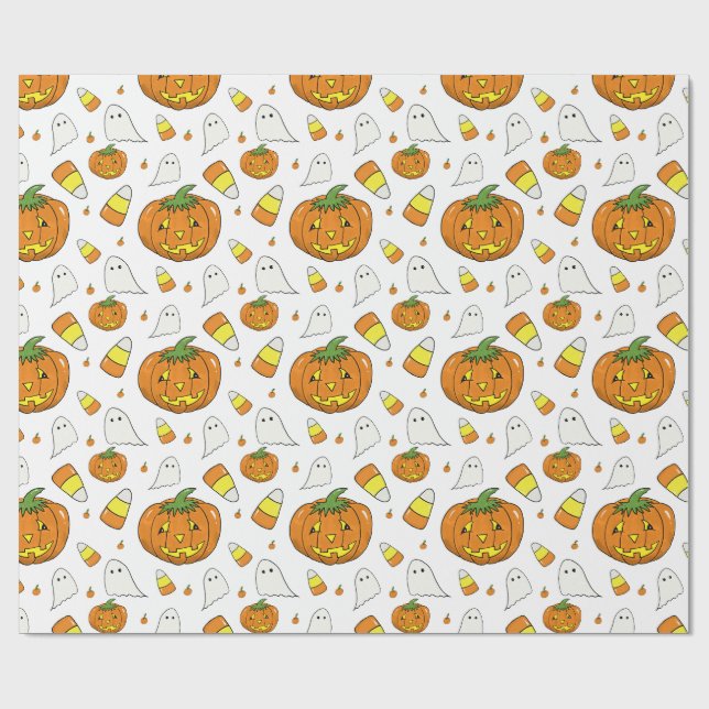 Candy Corn Muster Geschenkpapier (Flach)