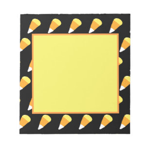 Candy Corn Notizblock (Gelb, Orange & Weiß)