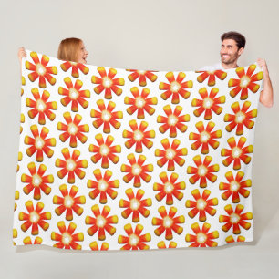 Candy Corn Pattern Fleecedecke