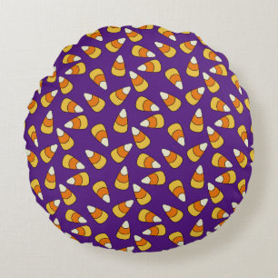 Candy Corn Pattern Rundes Kissen